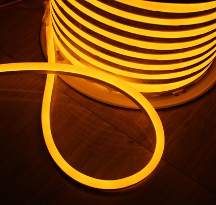 50m spool anti-UV full waterproof IP68 led flex neon strip 24vsmd flexible soft tube yellow emitting mini 7*15mm